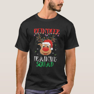 Camiseta Reindeer Training Squad Equipe de Natal Em Execuç