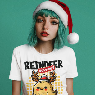 Camiseta Reindeer Vendido, Pintinho É, Pintinho Feriado Fre