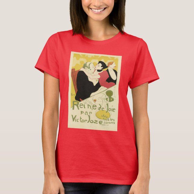 Camiseta Reine de Joie (Rainha do Prazer) Toulouse Lautrec (Frente)