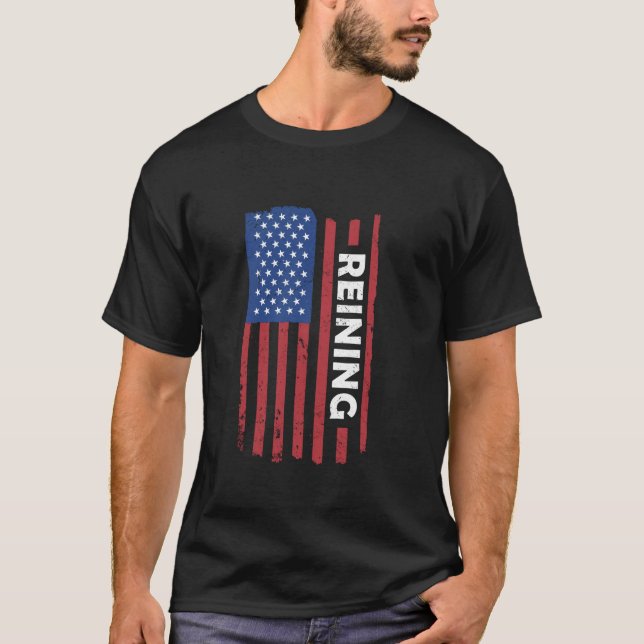 Camiseta Reiner Bandeira dos EUA de Rédeas (Frente)