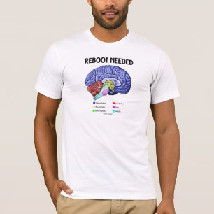 Camiseta Reinicialização necessária (Humor cerebral anat