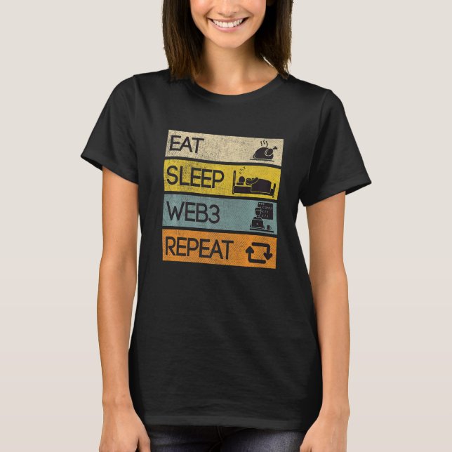 Camiseta Reiniciar Web3 Repetir (Frente)