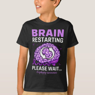 Camiseta Reinício Do Cérebro Aguarde Consciência Epileps
