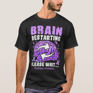 Camiseta Reinício Do Cérebro Aguarde Consciência Epileps