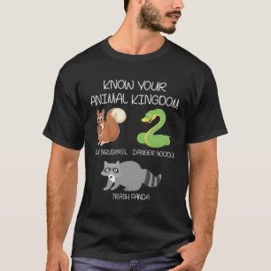 Camiseta Reino animal engraçado Skunk Racoon Cobra Pun