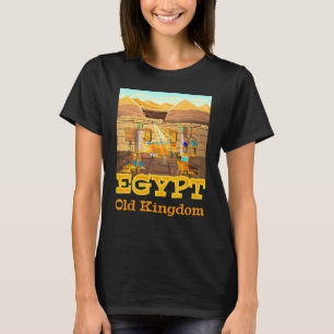Camiseta Reino Antigo do Egito Pirâmide Egípcia Ankh Faraó