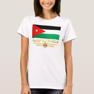 Camiseta Reino da bandeira de Jordão (árabe)