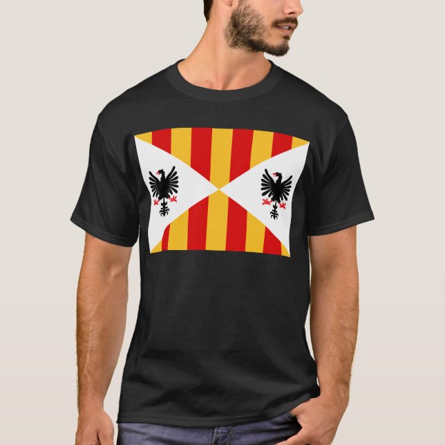 Camiseta Reino da bandeira de Sicília (Frente)