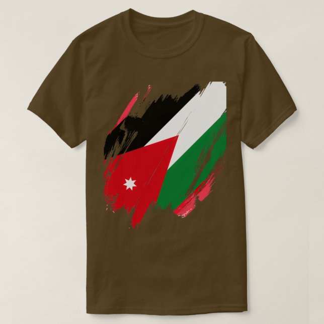 Camiseta Reino Hachemita da Jordânia (Frente do Design)