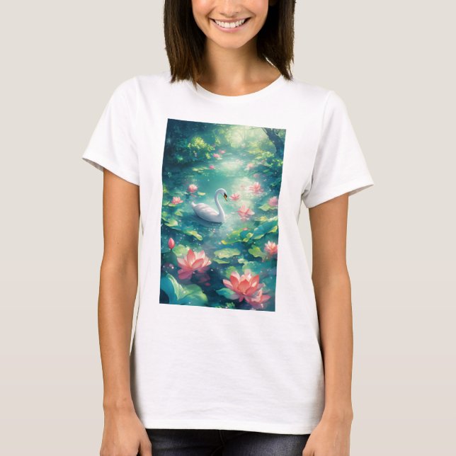 Camiseta Reino Tranquilo do Cisne (Frente)