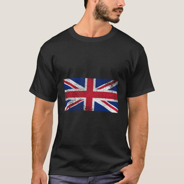 Camiseta Reino Unido Bandeira britânica Inglaterra Reino Un (Frente)