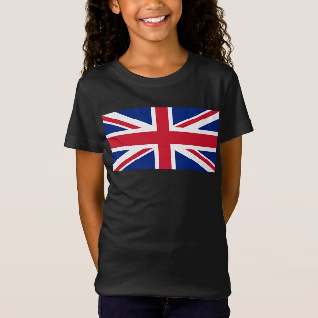 Camiseta Reino Unido Bandeira Union Jack das Colônias Britâ (Frente)