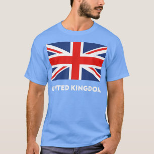 Camiseta Reino Unido Flag White, Blue and Red England Un