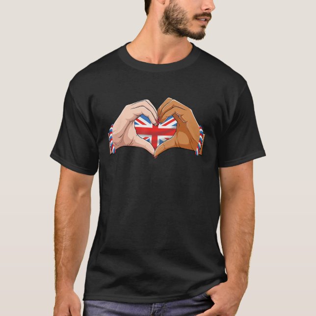 Camiseta Reino Unido Mulheres Homens Patrióticos Britânicos (Frente)