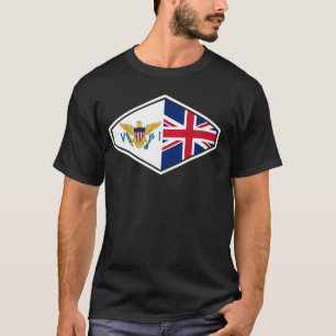 Camiseta Reino Unido Patrimônio Tropical Ilhas dos EUA Orgu
