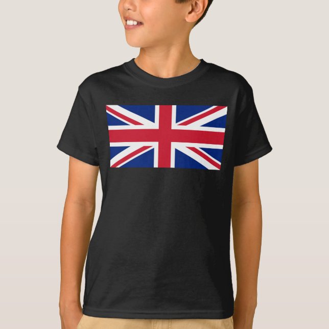 Camiseta Reino Unido União Jack Flag das Colônias britânica (Frente)