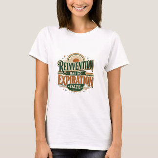 Camiseta Reinvenção Não Tem Data de Validade Cota Retro | W