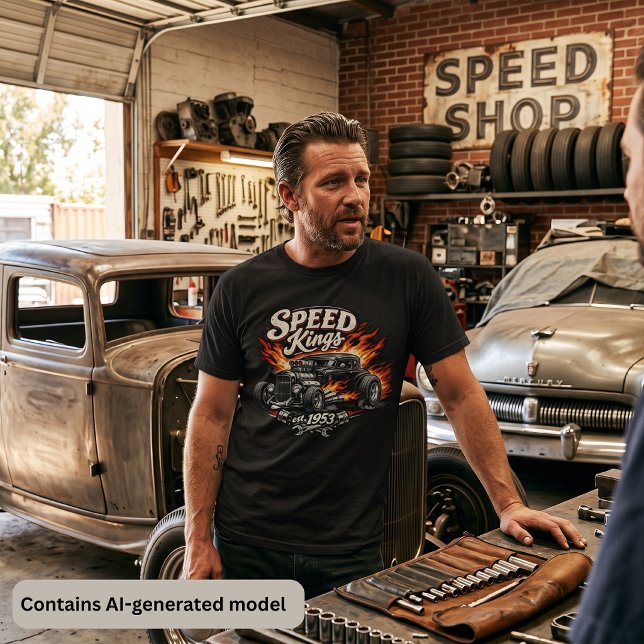 Camiseta Reis da Velocidade Hot Rod (Criador carregado)