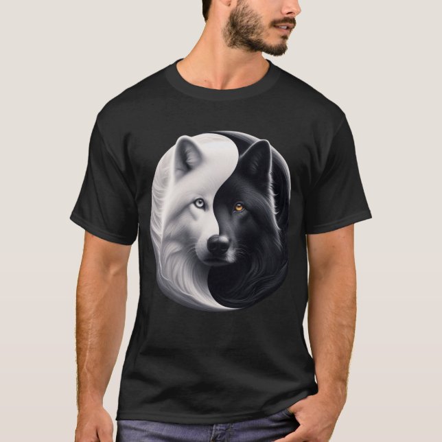 Camiseta Reis Duplos: Lobo vs Cão (Frente)