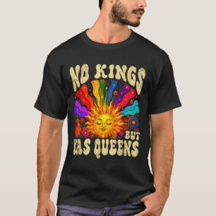 Camiseta Reis, mas Yas rainhas arco-íris retrô orgulho lgbt