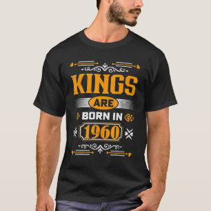 Camiseta Reis São Nasceres Em 1960 63º aniversário Vintage