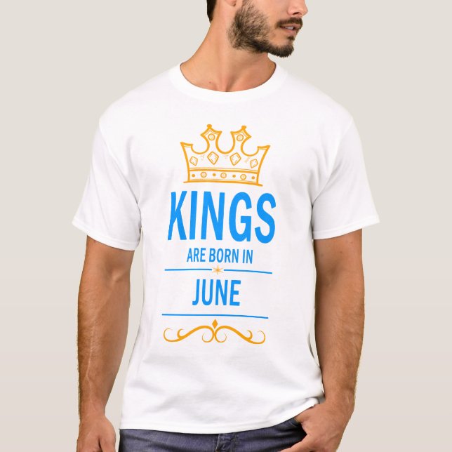 Camiseta Reis são nasceres em junho (Frente)