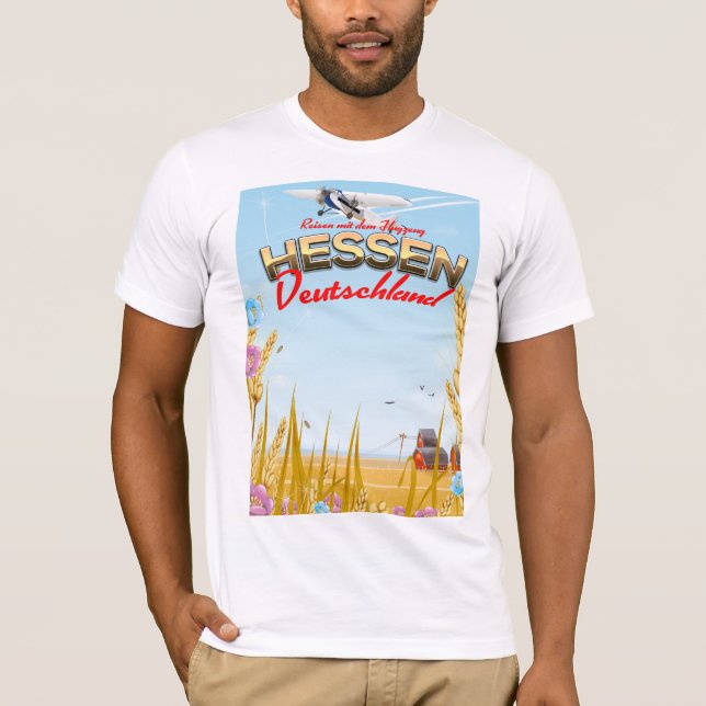 Camiseta Reiseplakat de Alemanha de Hessen (Frente)