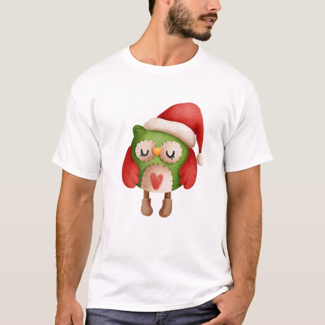 Camiseta Reitor de Animais da Família Engraçada de Natal (Frente)