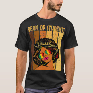 Camiseta Reitor De Estudantes Afro-Americanos Negra