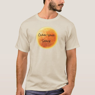 Camiseta "Reivindica seu espaço", dourando a Ascensão Sun