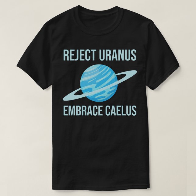 CAMISETA REJEITAR URANUS (Frente do Design)