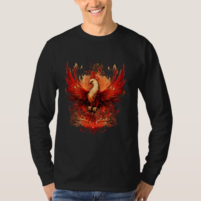 Camiseta Rejuvenescimento de Ascensões de Phoenix Fogo de A (Frente)