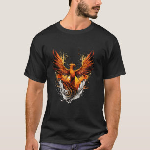 Camiseta Rejuvenescimento Mítico de Aves Trabalho de arte A