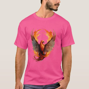 Camiseta Rejuvenescimento Mítico de Aves Trabalho de arte A