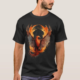 Camiseta Rejuvenescimento Mítico de Aves Trabalho de arte A