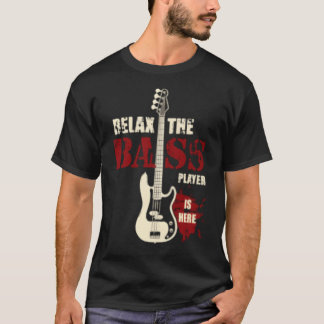 Camiseta Rela o Baixista está Aqui retro