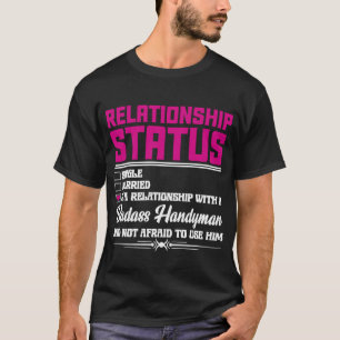 Camiseta Relação Com Uma Mulher Do Homem De Mão Namorada 1