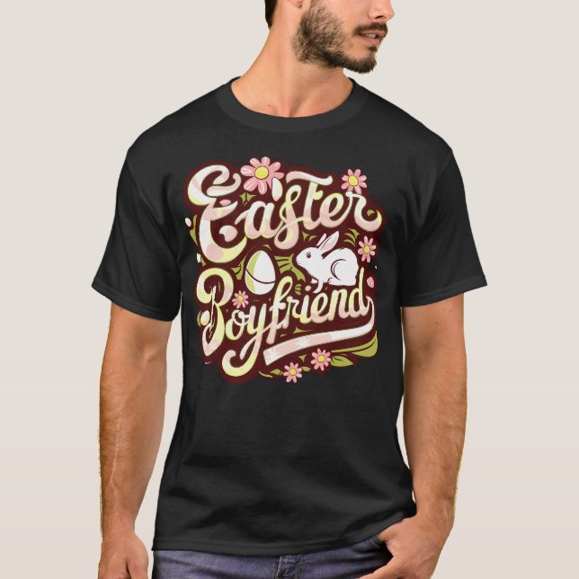 Camiseta Relação Namorados Namorado de páscoa com Ovos (Frente)
