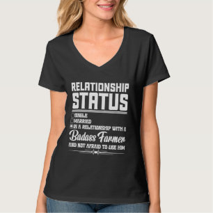Camiseta Relacionamento Com Uma Namorada Esposa De Fazendei