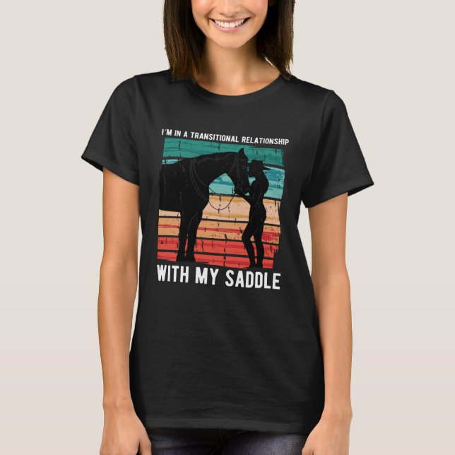 Camiseta Relacionamento Transitório Com Equitação De Sela H (Frente)
