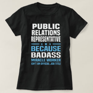 Camiseta Relações públicas representativas