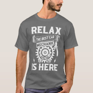 Camiseta Relahe Melhor Mecânico de Carros está aqui Carro e