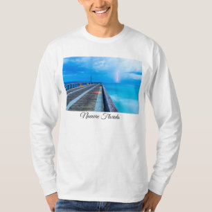 Camiseta Relâmpago Em Navarre Beach Pier Long Sleeve Shirt