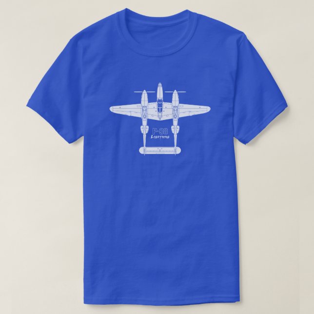 Camiseta Relâmpago P-38 (Frente do Design)