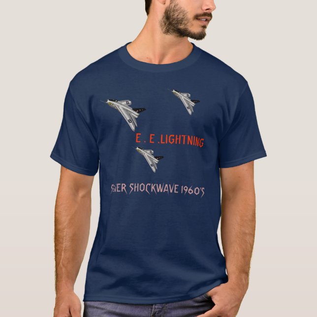 Camiseta Relâmpago "Silver Shockwave" (Frente)