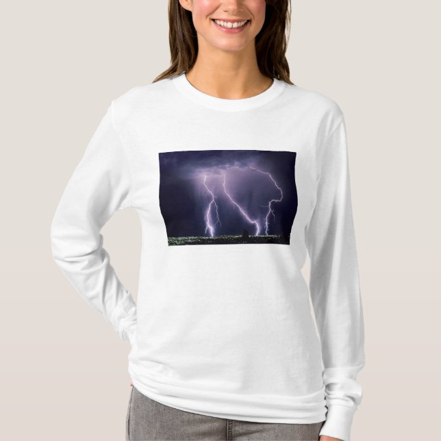 Camiseta Relâmpago sobre o Vale do Lago Salgado, Utah. (Frente)
