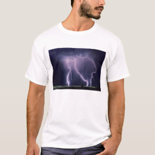 Camiseta Relâmpago sobre o Vale do Lago Salgado, Utah.