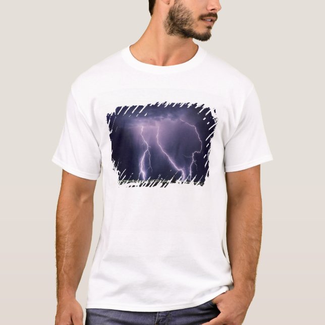 Camiseta Relâmpago sobre o Vale do Lago Salgado, Utah. (Frente)
