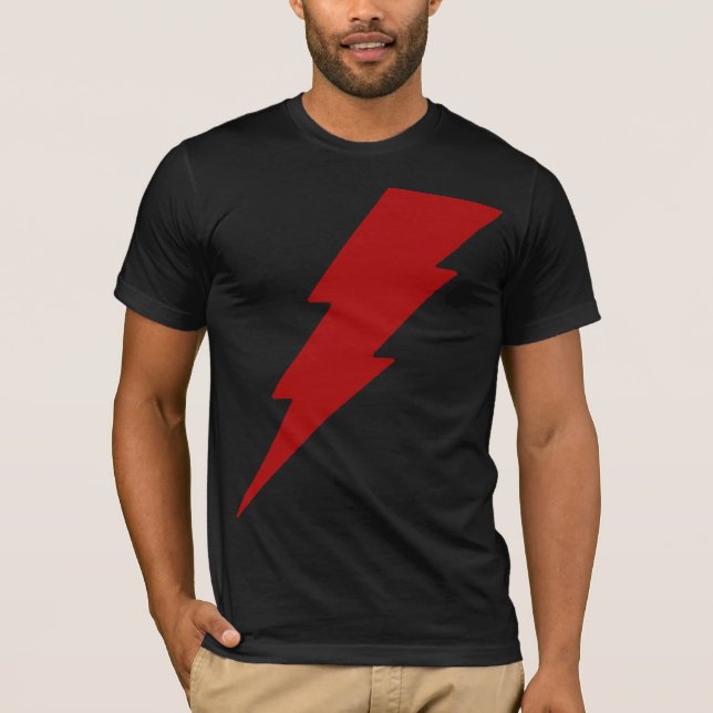 Camiseta Relâmpago vermelho (Frente)