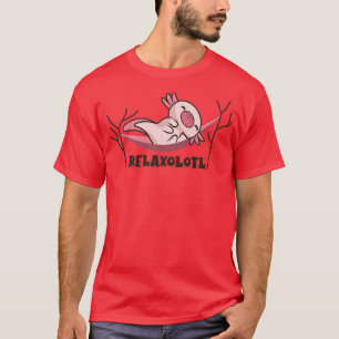 Camiseta Relaolotl Cute Kawaii Lpreguiçoso Dormindo Aolotl